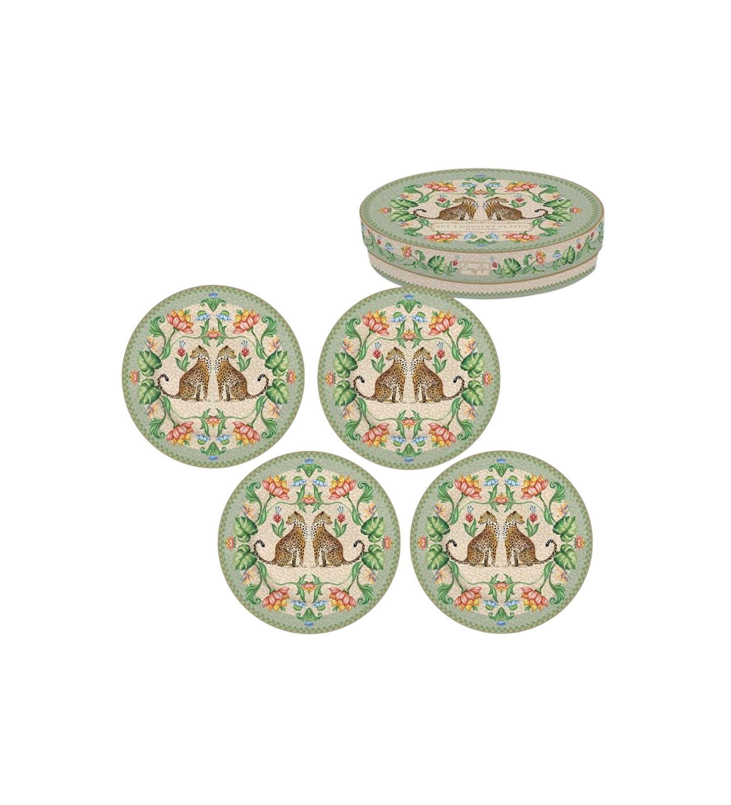Jungle tallerken-sæt 19cm (4stk)