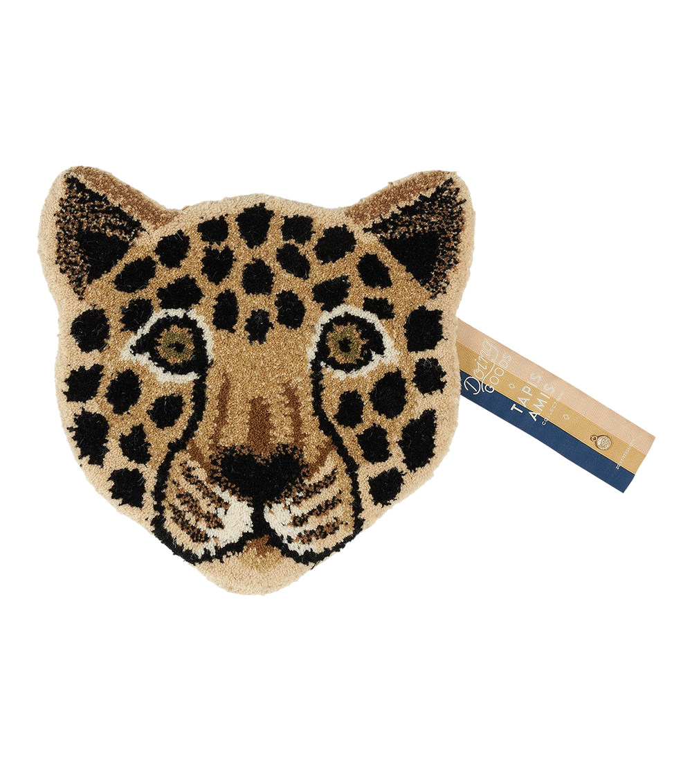 Loony Leopard Head Tæppe