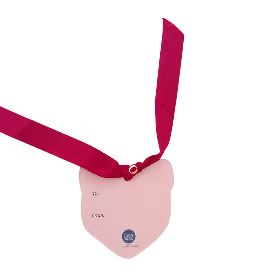 Loony “Til & Fra” Kort med Pink Bånd