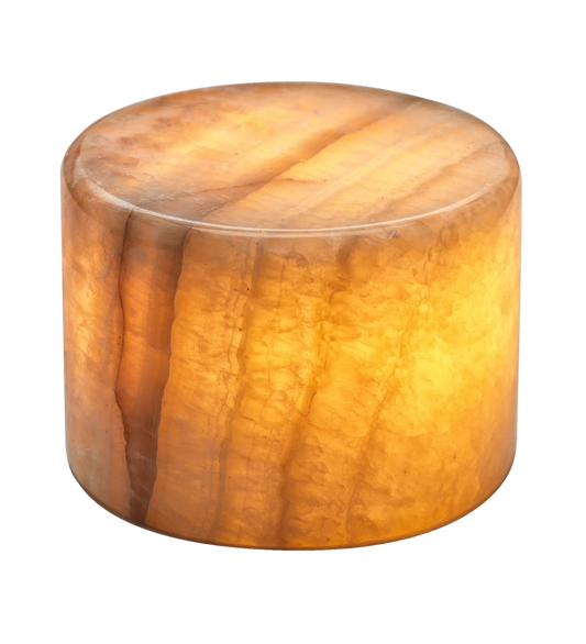 Glow stenlampe – Beige poleret marmor (Mellem)