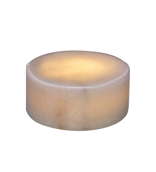 Glow stenlampe – Hvid poleret marmor (Lille)