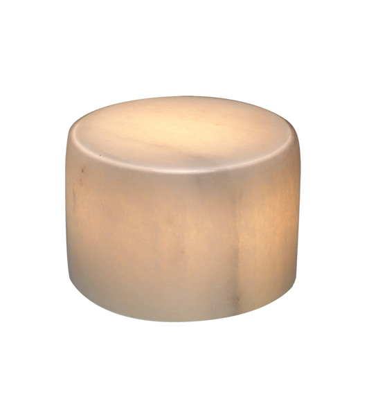 Glow stenlampe – Hvid poleret marmor (Mellem)