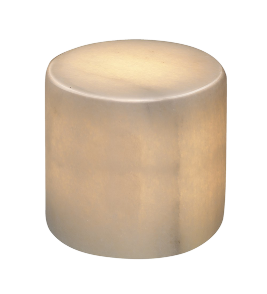 Glow stenlampe – Hvid poleret marmor (Stor)