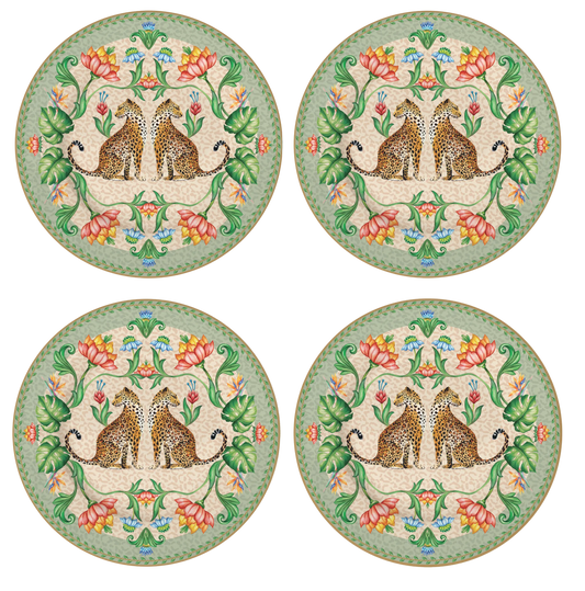 Jungle tallerken-sæt 19cm (4stk)